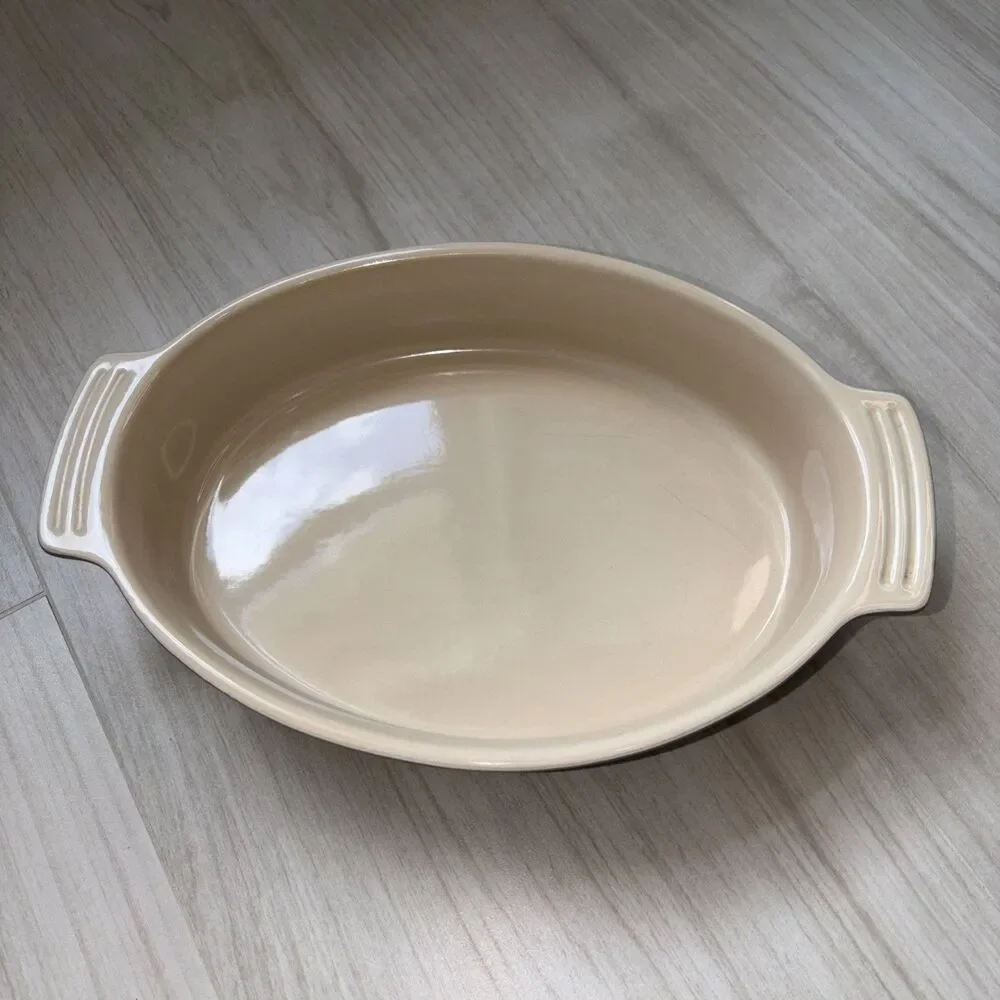 Le Creuset Stoneware Grey Oval Au Gratin Casserole Baking Dish, 11.5x8x2